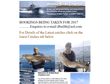 Tablet Screenshot of ambleboatcharter.com